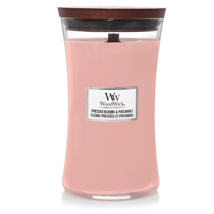 Woodwick Pressed Blooms & Patchouli - Large Jar